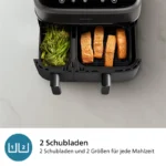 سرخ کن دو قلو فیلیپس مدل - Philips Dual Basket Airfryer 3000 Series NA350 - تصویر 6