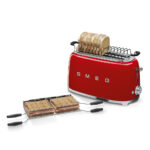 توستر نان 2 اسلات بزرگ مدل - Smeg 2 Extra-wide slots Toaster 50's Style TSF02 - تصویر 5