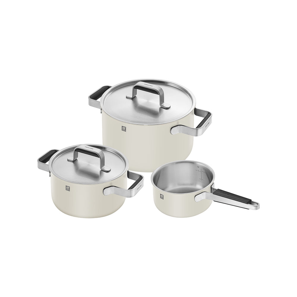 Zwilling Pure Cookware 3Set, Ceramic & Stainless Steel (3) سرویس قابلمه 3 پارچه زولینگ مدل - Zwilling Pure Cookware 3/Set, Ceramic & Stainless Steel - تصویر 1