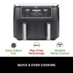 سرخ کن بدون روغن مدل - Ninja Foodi MAX Dual Zone Large Air Fryer AF400 - تصویر 3