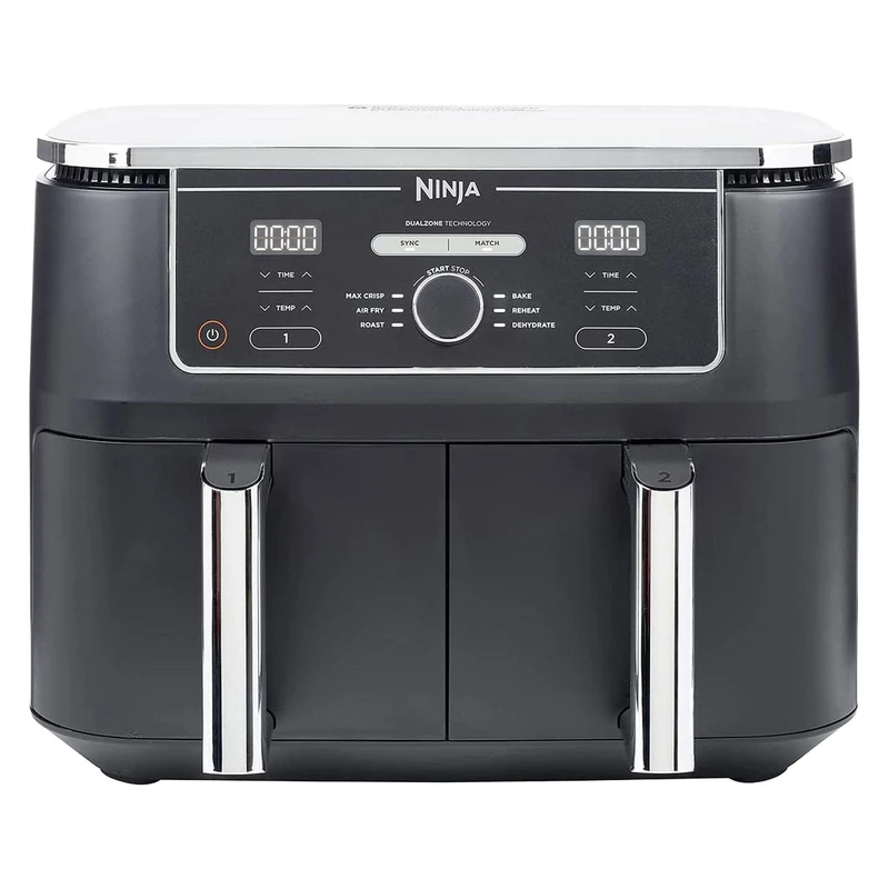 ninja AF400 (6) سرخ کن بدون روغن مدل - Ninja Foodi MAX Dual Zone Large Air Fryer AF400 - تصویر 1